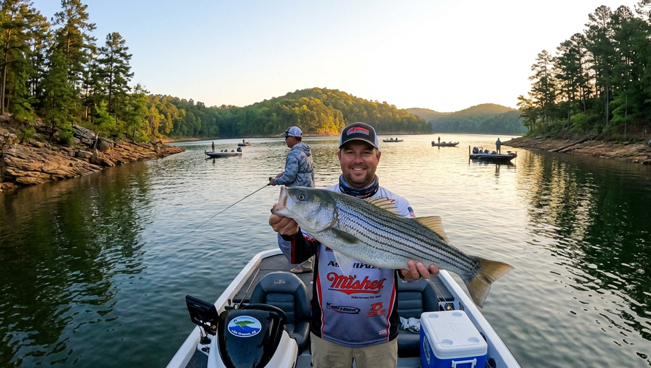 Striper Fishing on Lake Greeson Action Fishing Trips